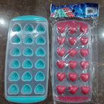 Silicone Heart Shape Ice Tray Soft 18 Grids Ice Mold Tray