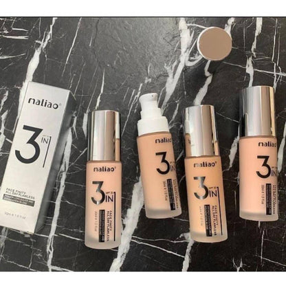 Maliao 3in1 Foundation Concealer Primer Face Finity All Day Flawless