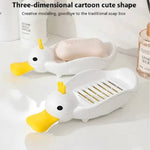 Cute Crown Duck Shape Soap Dish Quick Drain Soap Holder