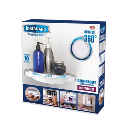 Multipurpose 360 Rotating Shelf Spinning Corner Shelf Storage Organizer Kitchen Bathroom 01468