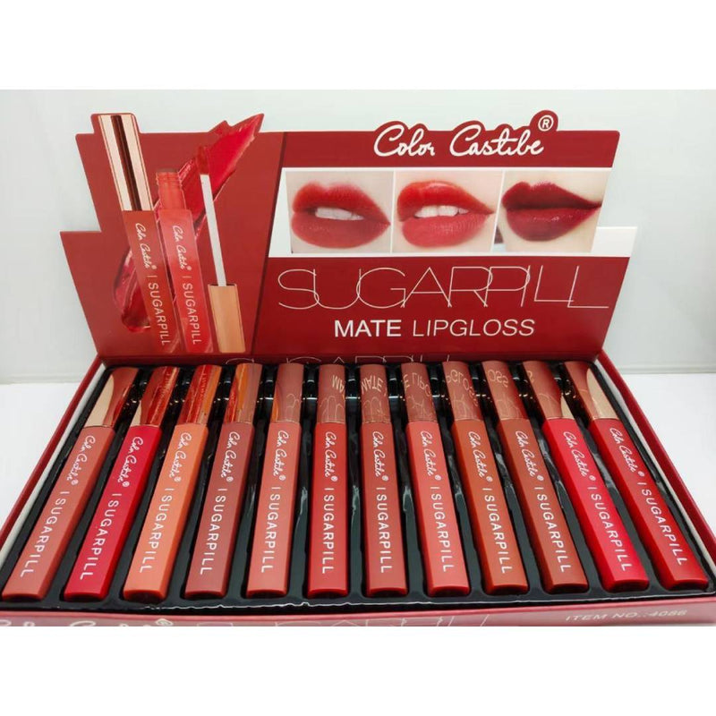 Color Castle Sugar Pill Matte Lip Gloss Set Of 12