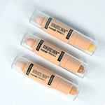 Romantic Snow 2in1 Contour And Concealer Stick Cushion Puff Pack Of 3