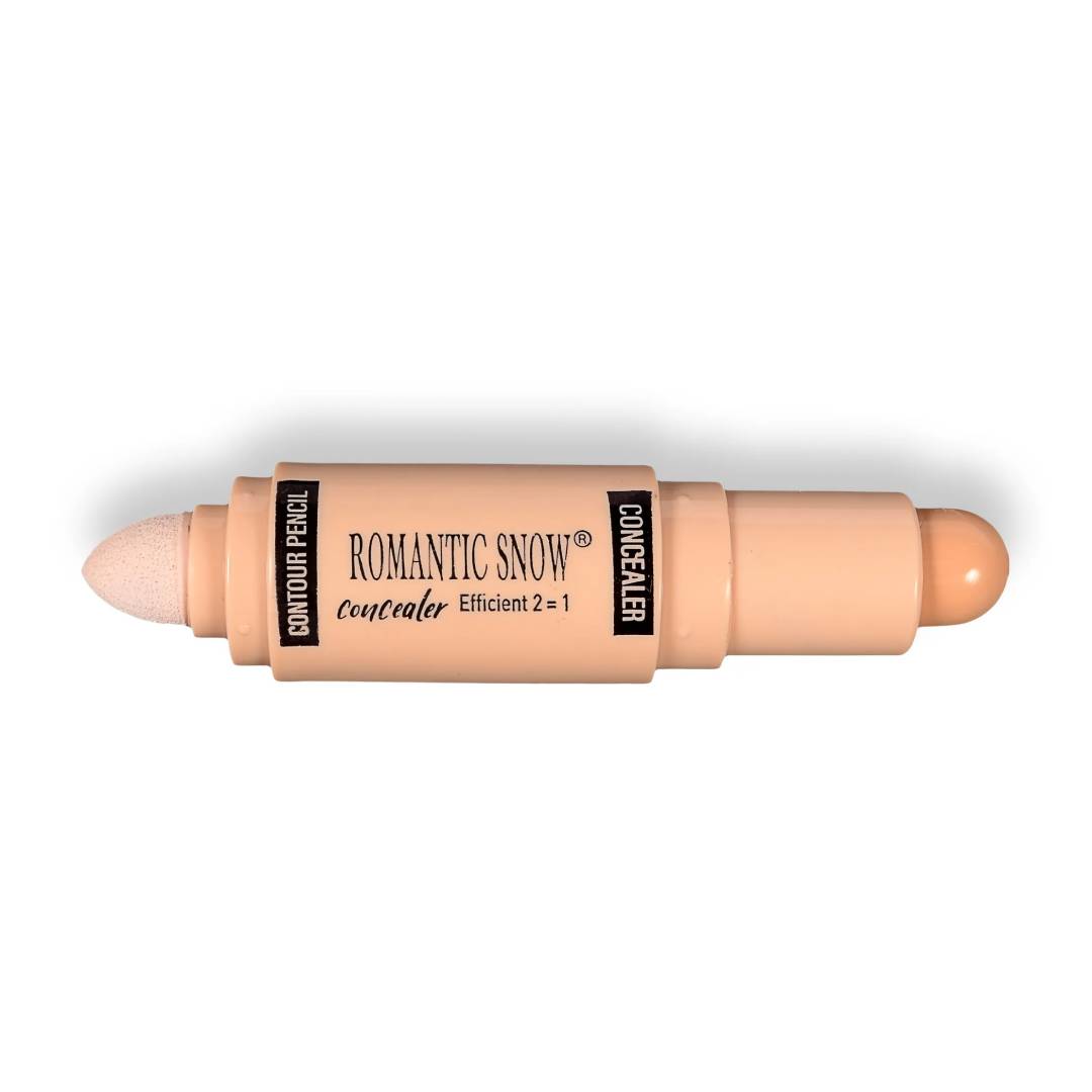 Romantic Snow 2in1 Contour And Concealer Stick Cushion Puff Pack Of 3