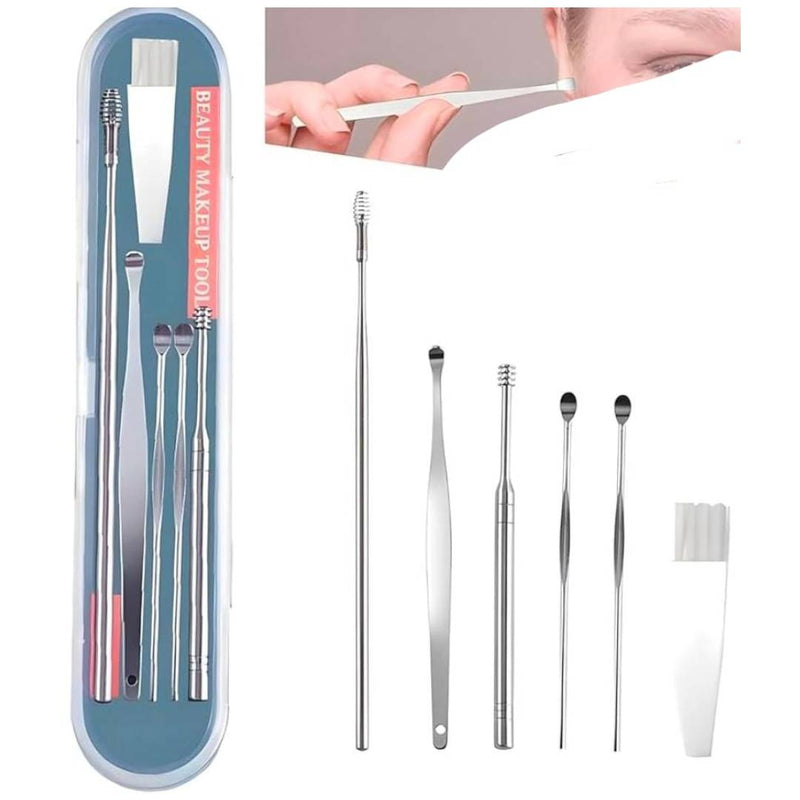 Stainless Steel Ear Wax Cleaning Tools Kit Set With Box Set of 6