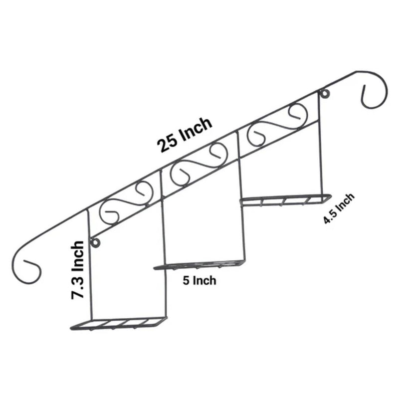 Staircase Floral Display Wall Basket