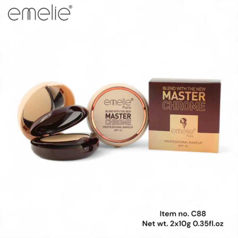 Emelie Cosmetics Master Chrome Compact Powder