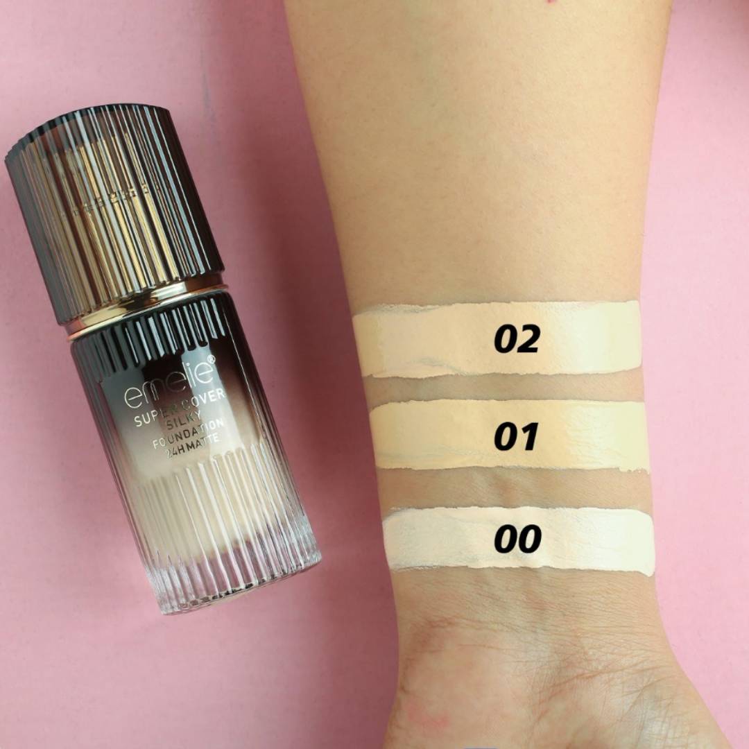 Emelie Super Cover Silky Foundation 24H Matte 40ml