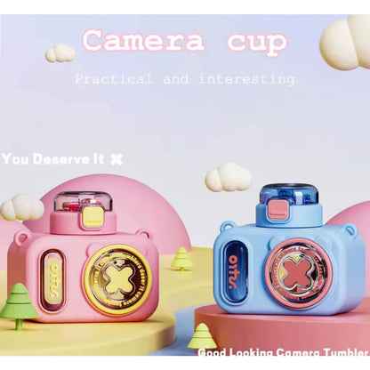 Cute Portable Camera Water Bottle 600ml