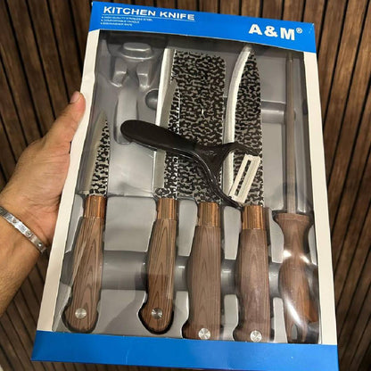 Premium Kitchen Knife 6pcs Set