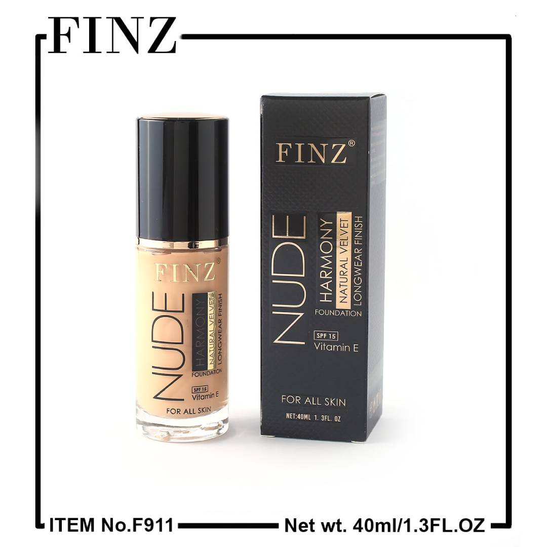 FINZ Harmony Natural Velvet Longwear Finish Foundation SPF15 Vitamin E For All Skin Type