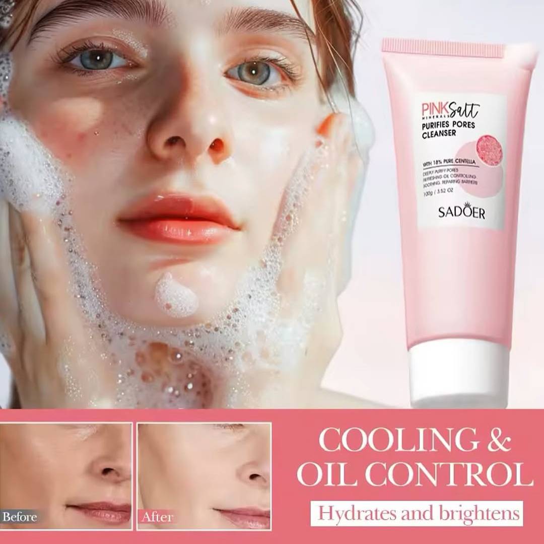 Sadoer Himalayan Pink Salt Purifies Pores Cleanser
