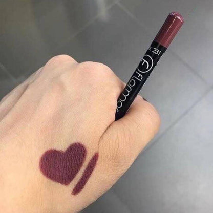 Flormar 12 Color Waterproof Matte Lip Liner Pencil