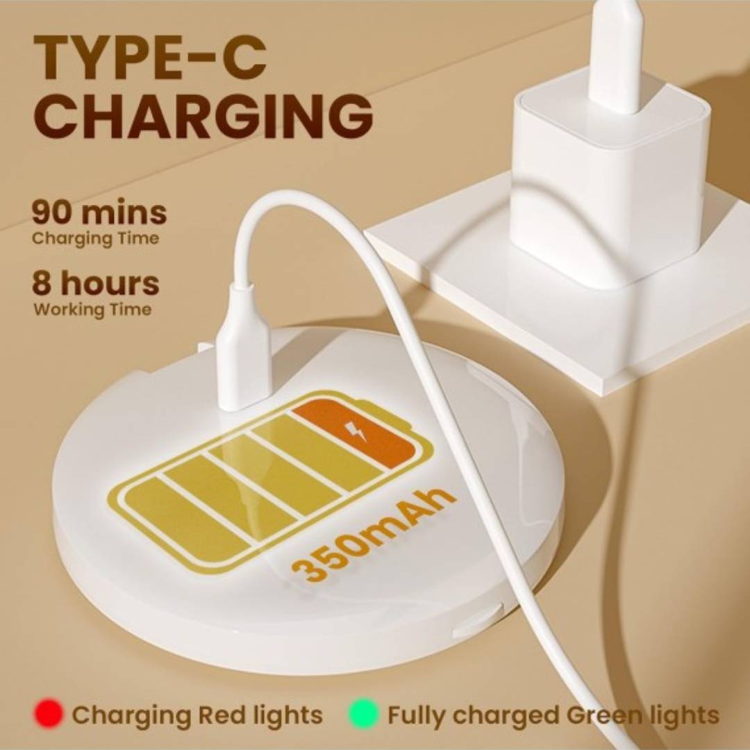 Portable Pocket LED Mirror Rechargeable Single Light