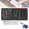 Keyboard Shortcut Keys Mat Anti-Slip Strong Rubber Grip Mouse Pad