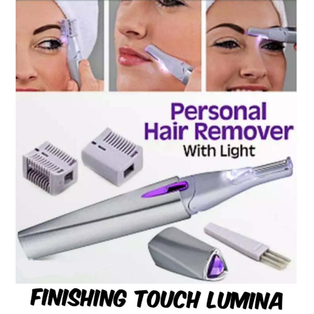 Finishing Touch Lumina Personal Hair Remover With Cleaning Brush Cell Operated