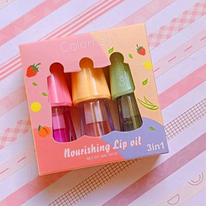 Colorfish Nourishing Lip Oil 3in1 Set