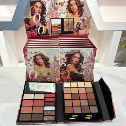 Any Lady Embrace The Power Of Colorful Glam Eyeshadow Palette