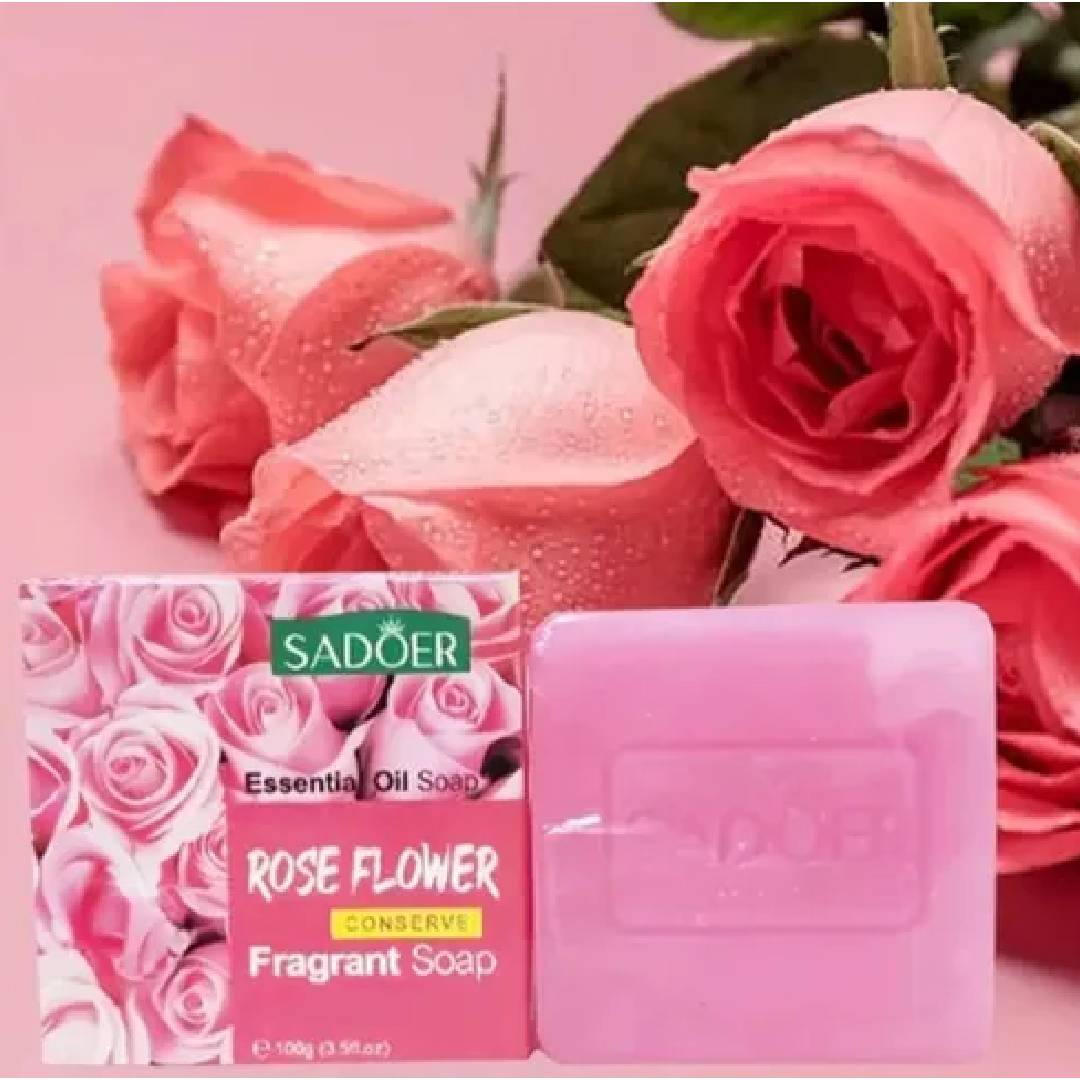 Sadoer Organic Refreshing Rose Flower Facial Soap