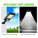 Outdoor LED Solar Street Light With Motion Sensor 12 Cob Bulb Waterproof