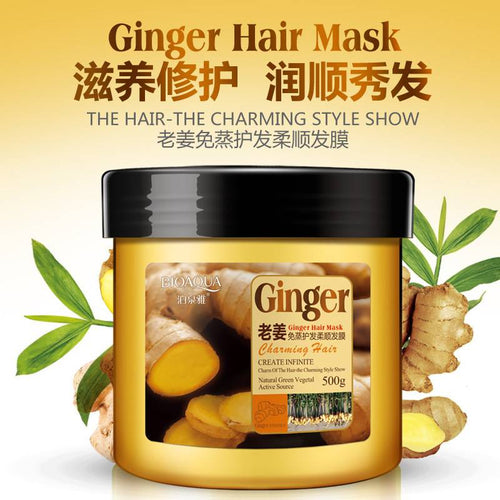 BIOAQUA Ginger Hair Mask Charming Hair Repair Dry Damaged Hair Mask 500g