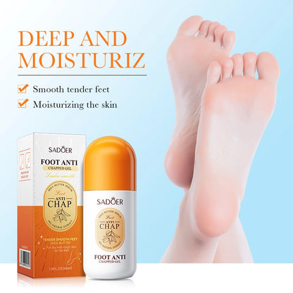 SADOER Foot Anti Chapped Gel Tender Smooth Feet Shea Butter Improve Dry Rough Skin Roll On Feet Gel 50ml