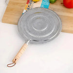 Gas Stove Flame Guard Heat Diffuser Simmer With Wood Handle