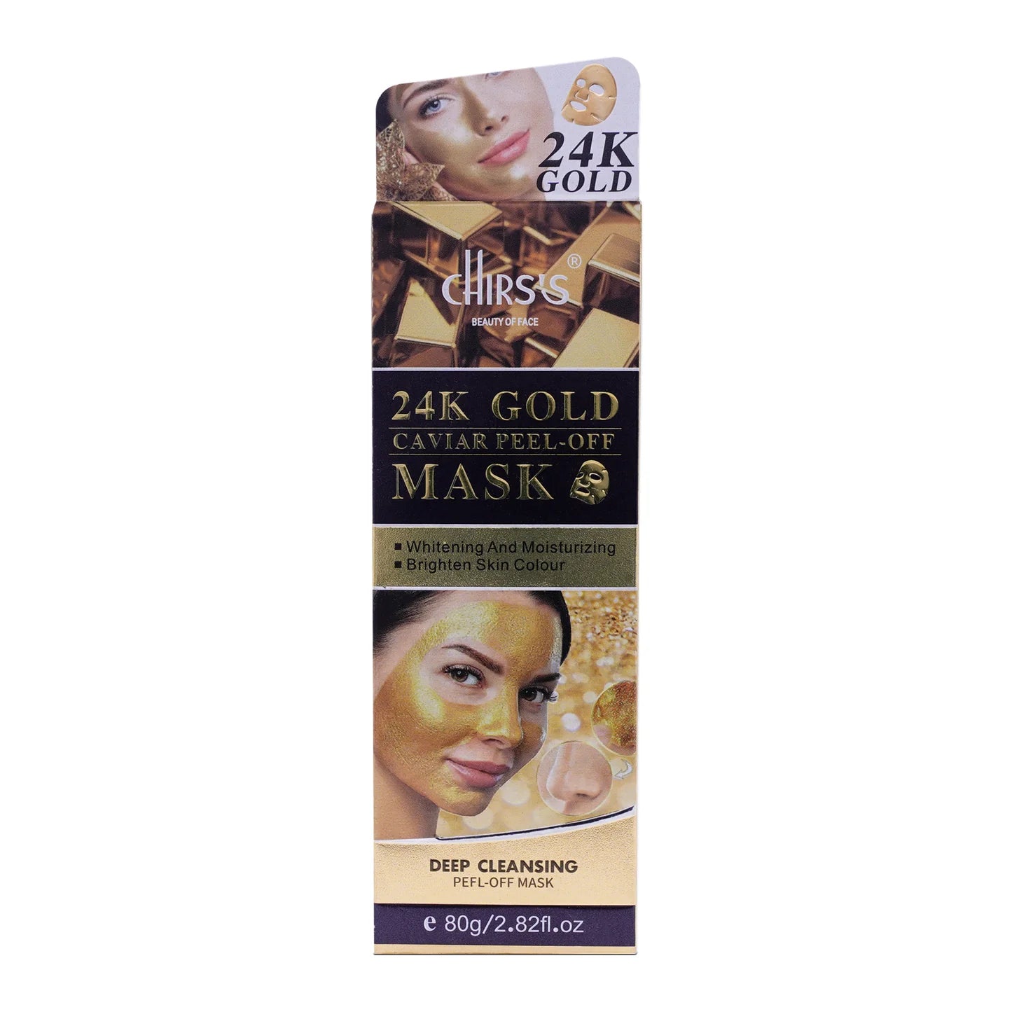 CHIRS'S UK 24K Gold Caviar Deep Cleansing Peel Off Mask