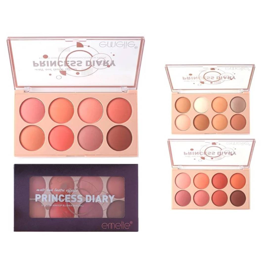 Emelie Princess Diary 8 Color Blusher Eyeshadow