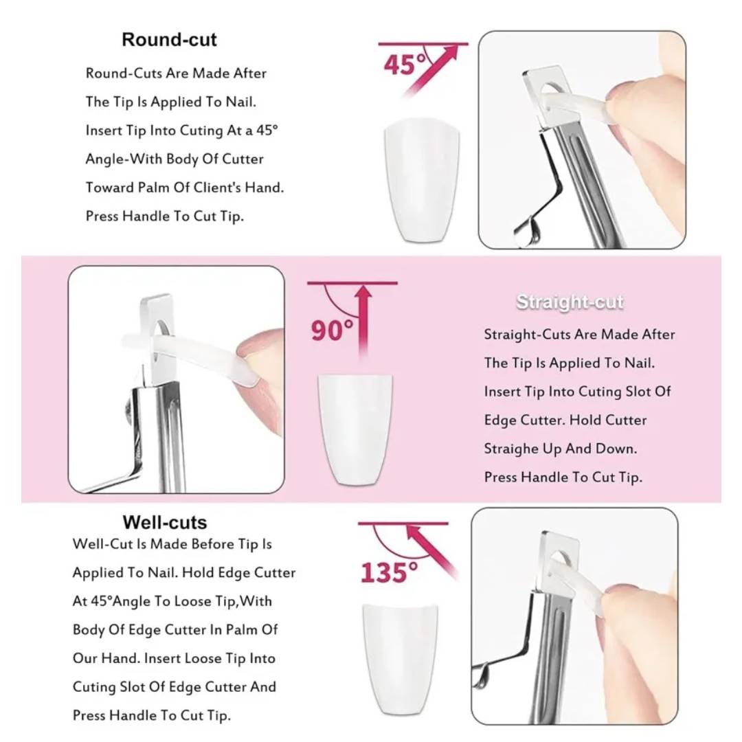 Professional Nail Clippers Tip Cutters For Acrylic False Fake Gel Nail Art Artificial Tips Edge Cutter Manicure Tool