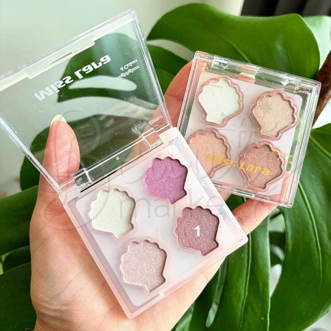 Miss Lara Mini Highlighter Palette Pack of 2