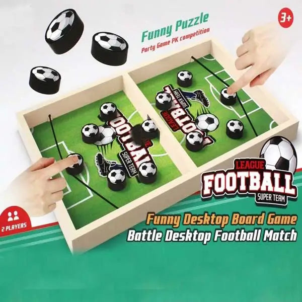 Mini Soccer Football Puck Sling Game For Two Players Pucket Board Game