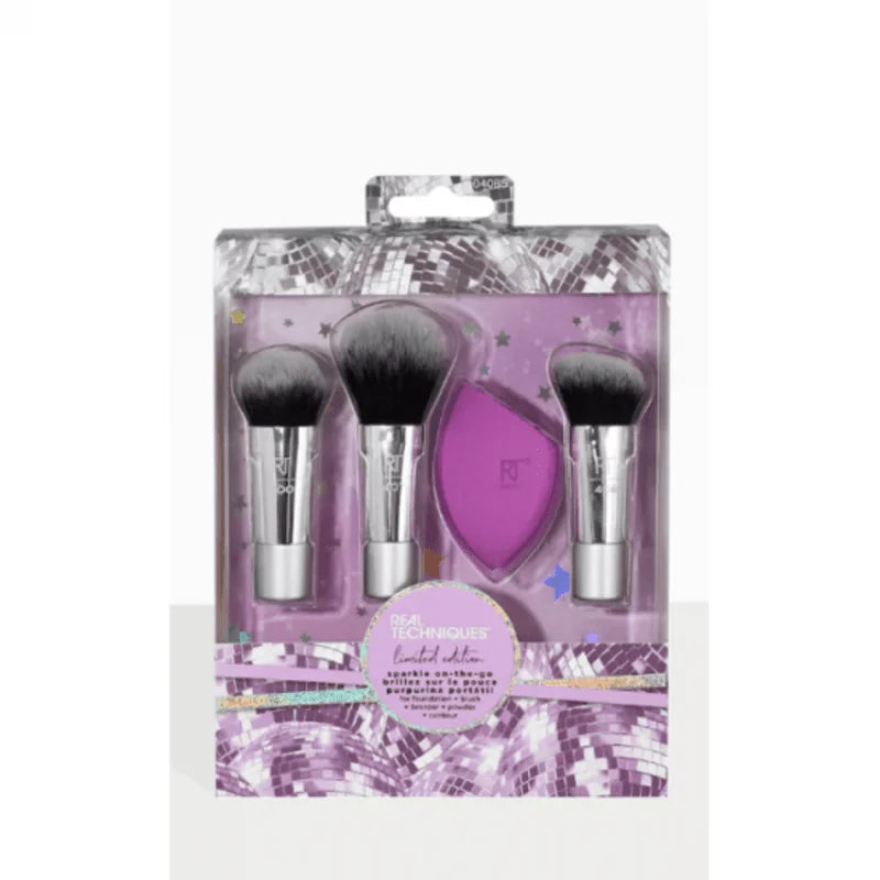 Real Techniques Sparkles On The Go Limited Edition Brush 4Pcs Set