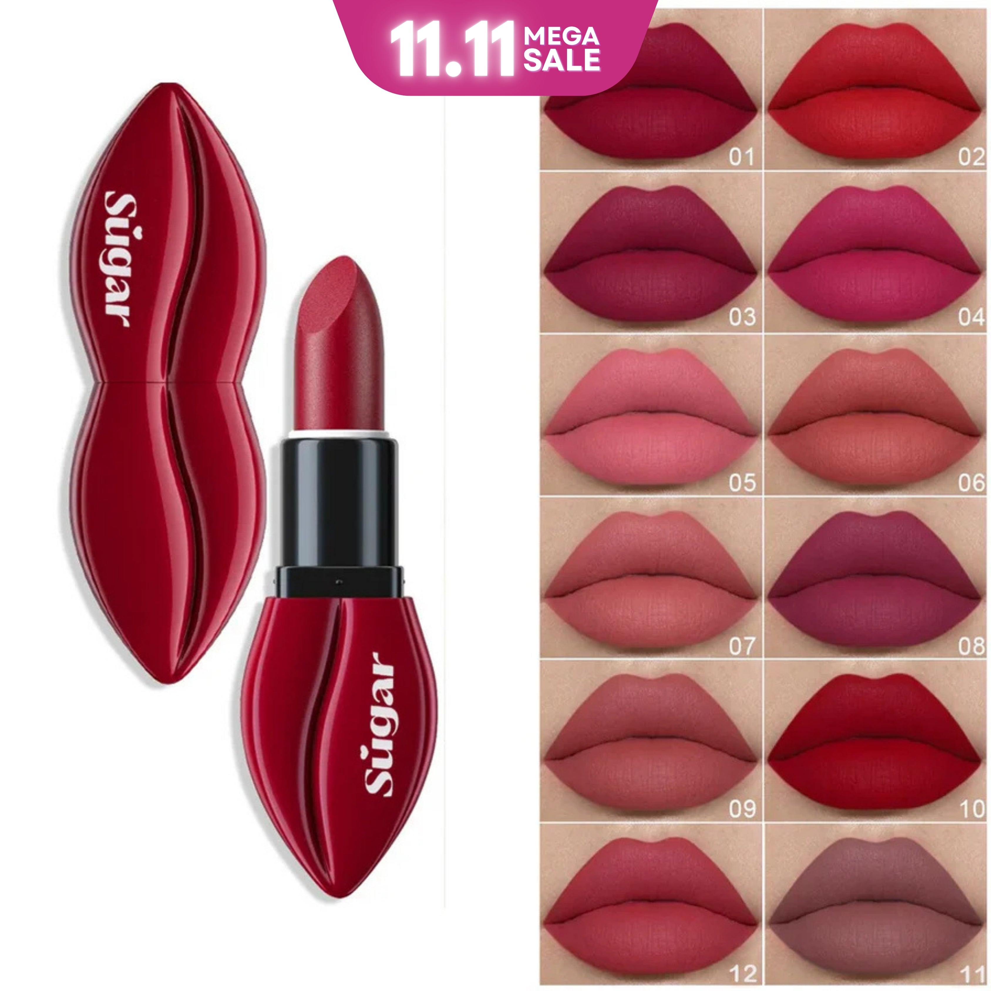 Sugar Matte Lipstick Collection – 24HR Long Lasting