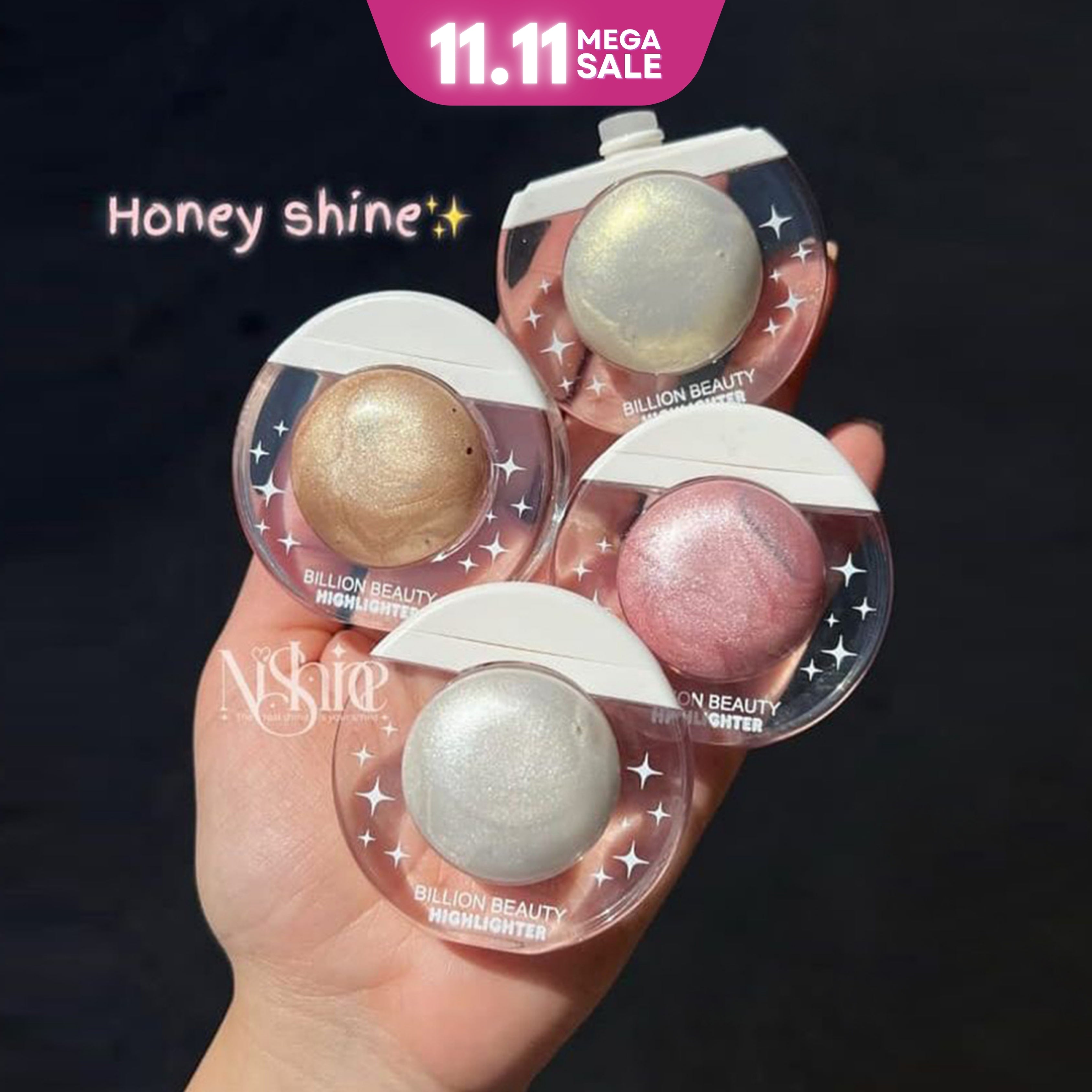Billion Beauty Liquid Highlighter 4pcs Set