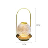 Retro Creative Metal Table Lamp Portable Desk Lamp Home decoration Crystal Ball Table Lamp