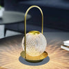 Retro Creative Metal Table Lamp Portable Desk Lamp Home decoration Crystal Ball Table Lamp