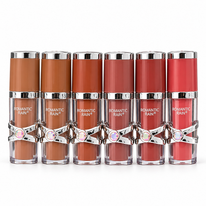 Romantic Rain Matte Color Lip Gloss – Set of 6
