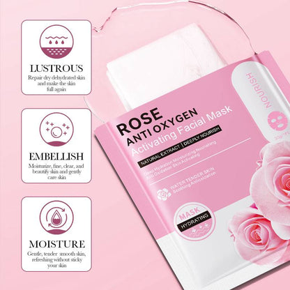 Bioaqua Rose Anti Oxygen Activating Nourish Facial Sheet Mask