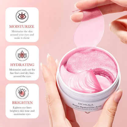 BIOAQUA Rose Hyaluronic Acid Moisturizing Eye Mask 30 Pairs 80g