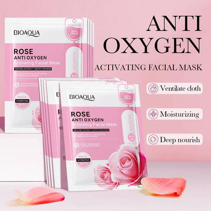 Bioaqua Rose Anti Oxygen Activating Nourish Facial Sheet Mask