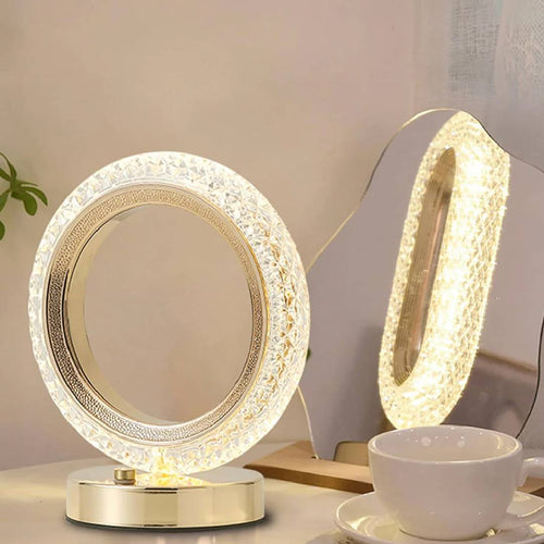 Round Shape Crystal Table Lamp Luxury Modern Crystal Lamp Decoration Light