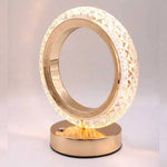 Round Shape Crystal Table Lamp Luxury Modern Crystal Lamp Decoration Light