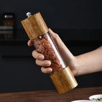 Wooden Salt and Pepper Grinder Crusher Shaker Wood And Acrylic Material