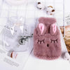 Hot Water Bottle Cover Soft Rabbit Knitted Cozy Plush Cover Bag