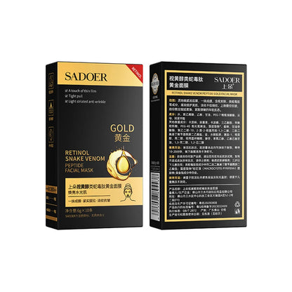 Sadoer Retinol Snake Venom Peptide Facial Mask 6g x 10 Sachet In Box