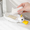 Cute Crown Duck Shape Soap Dish Quick Drain Soap Holder