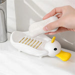 Cute Crown Duck Shape Soap Dish Quick Drain Soap Holder