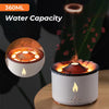 Portable New Fine Fog Volcanic Flame Aroma Diffuser Essential Oil Lamp USB Air Humidifier Night Light