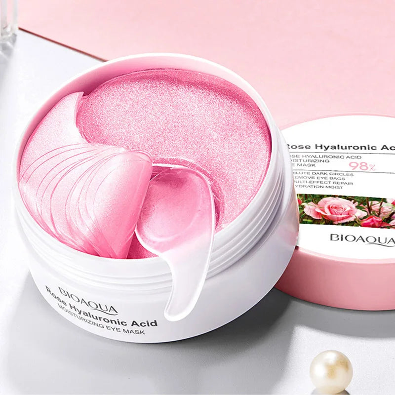 Bioaqua Rose Hyaluronic Eye Mask Hydrating & Firming Treatment