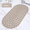 Oval Anti Slip Bath Mat Doormat Bathroom Shower Mat